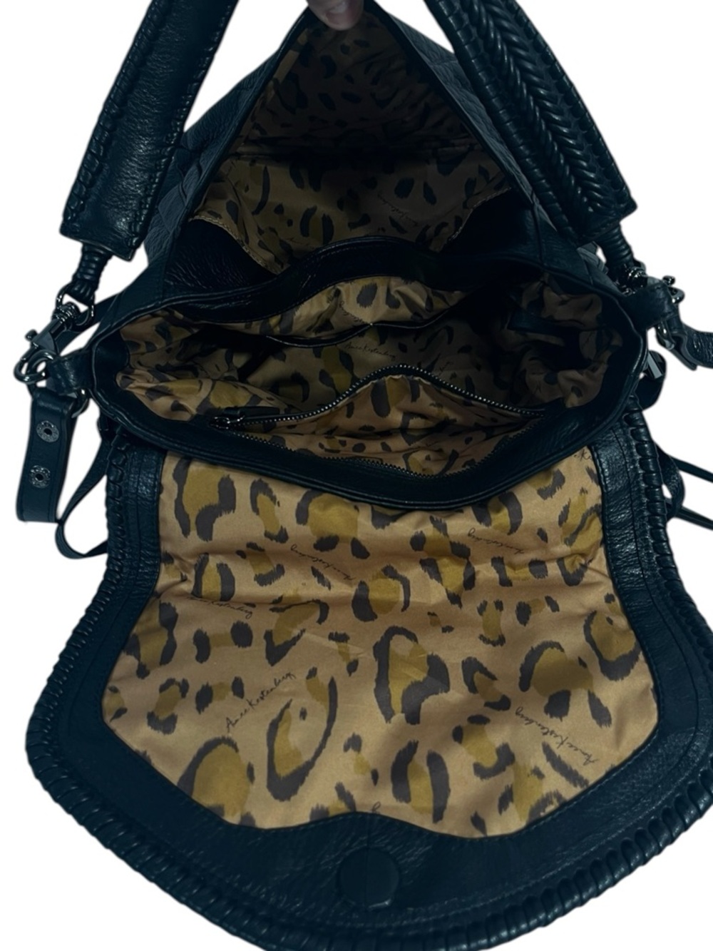 Aimee Kestenberg All For Love Convertible Shoulder Leather Bag in Black - Picture 10 of 10